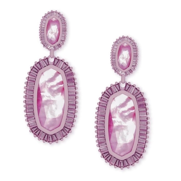 Kendra Scott Jewelry - NWOT Kendra Scott Kaki Lilac MOP Earrings